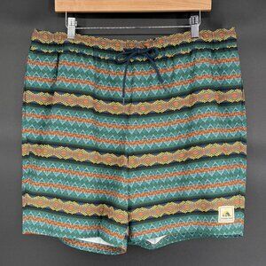 Pendleton Mens Aztec Pattern Swim Trunks L Teal Southwestern UPF 50+ Sustainable